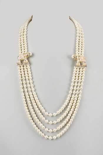 SALIL BHATIA Handmade Stone Pearl Mala  
