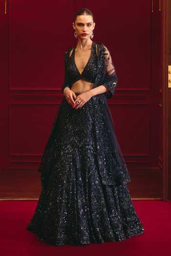ANGAD SINGH The Imperial Night Embroidered Lehenga Set 