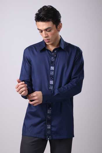 Label Shristi Chetani Embellished Placket Shirt 