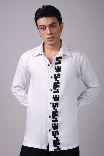 Label Shristi Chetani Contrast Embellished Shirt 