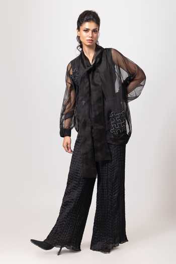 Label Shristi Chetani Sheer Top & Pant Set 