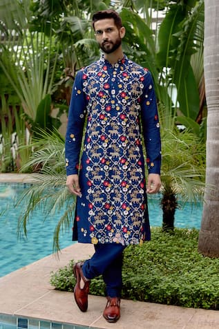 Sahil Kochhar Charvaka Embroidered Kurta Set 