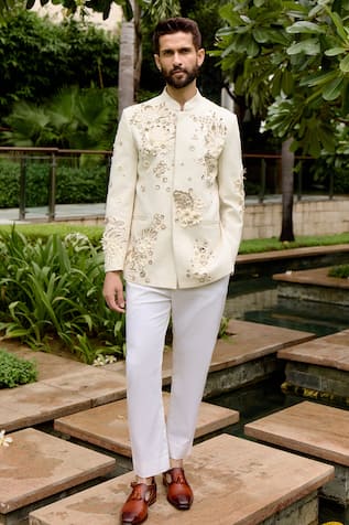 Sahil Kochhar Siraj Embroidered Bandhgala Set 