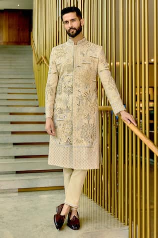 Sahil Kochhar Tishant Embroidered Sherwani Set 