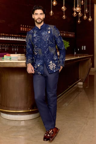 Sahil Kochhar Shrubham Embroidered Bandhgala Set 