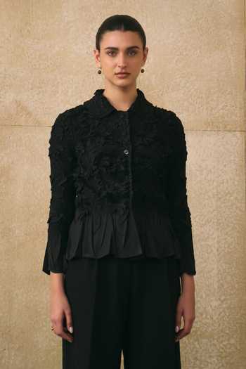 Pleats By Aruni Elsara Textured Pattern Shirt 