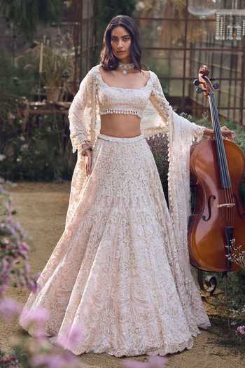 Seema Gujral Regal Motif Embroidered Lehenga Set