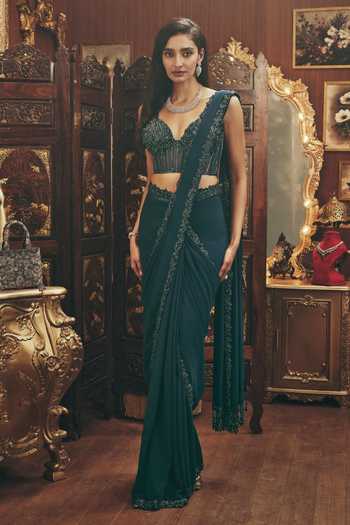 Roqa Maya Georgette Saree & Net Blouse Set 