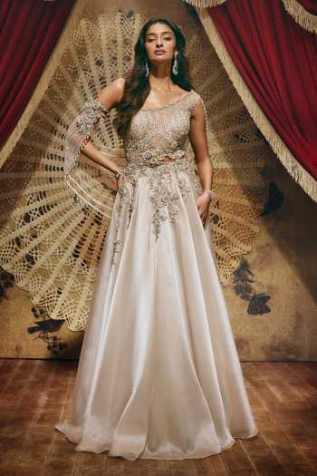 Roqa Agnes Shimmer Organza Gown 
