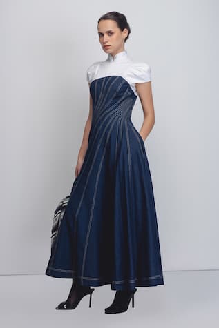 Leh Studios Denim Swirl Dress 