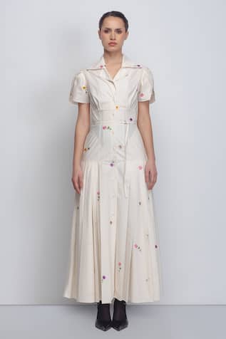Leh Studios Gami Embroidered Dress 