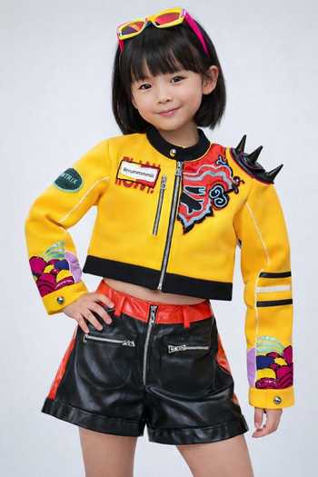 Toplove Kpop Rumi Yellow Jacket & Shorts Set 