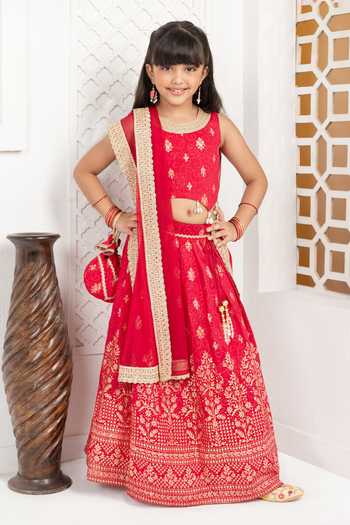 Free Sparrow Floral Foil Print Lehenga Set 