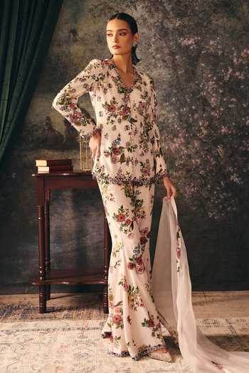 Mani Bhatia Arabella Floral Print Jacket & Palazzo Set 