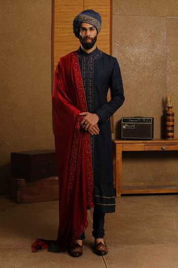 Punit Arora Redefining Royalty Embroidered Sherwani Set 