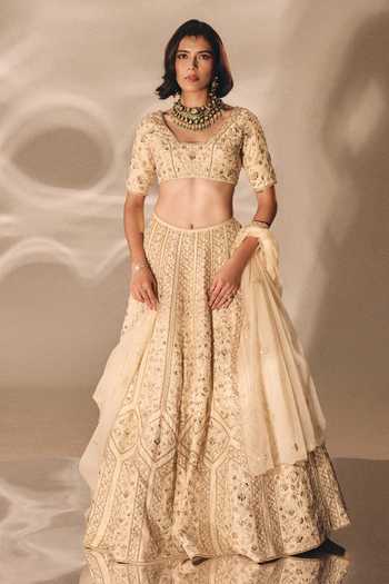Disha Muchhala Zardozi Embroidered Bridal Lehenga Set 