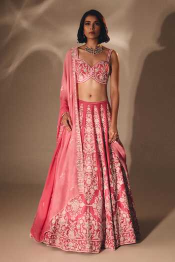 Disha Muchhala Resham Embroidered Bridal Lehenga Set 