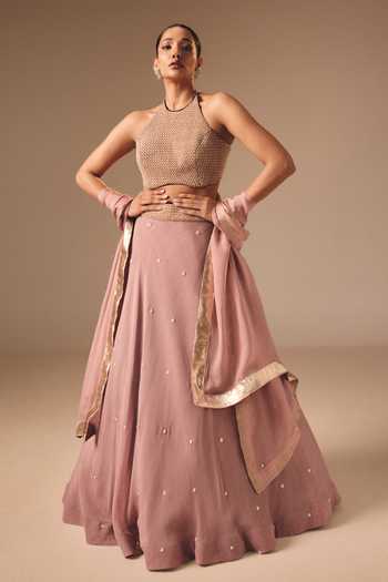Disha Muchhala Zardozi Embroidered Lehenga Set 