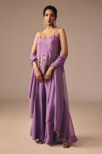 Disha Muchhala Sequin Work Kurta Palazzo Set 
