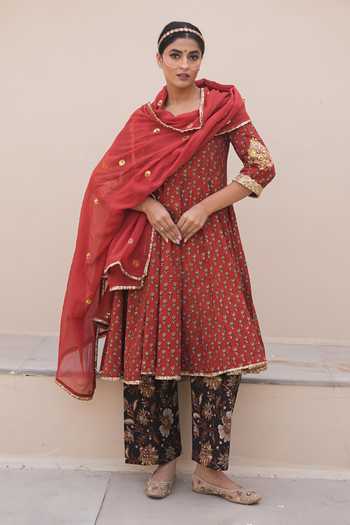 Gulabo Jaipur Ira Floral Motif Anarkali Set 