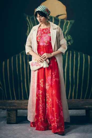 Paulmi And Harsh Alaya Embroidered & Printed Jumpsuit 
