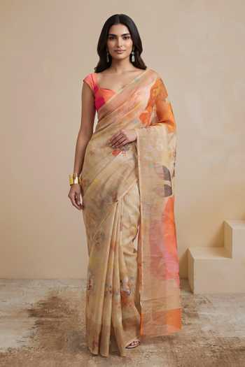 Satya Paul A Sip Of Sunshine Saree 