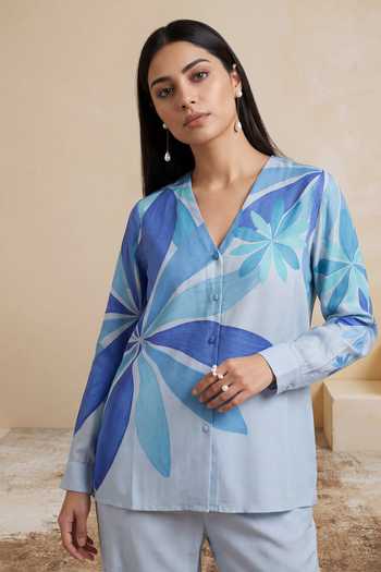 Satya Paul Ethereal Bloom Print Top 