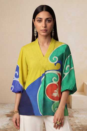 Satya Paul Amber Fern Print Kaftan 