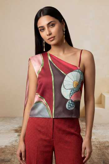 Satya Paul Magenta Prism Top 