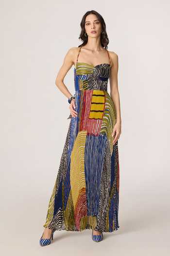 Saaksha & Kinni Kiara Abstract Pattern Maxi Dress 
