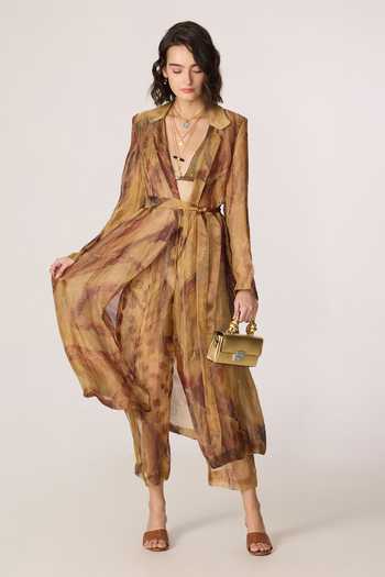 Saaksha & Kinni Belen Patchwork Trench Coat 