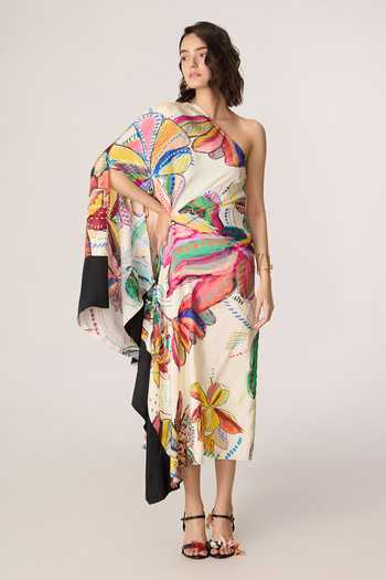 Saaksha & Kinni Tira One Shoulder Kaftan 
