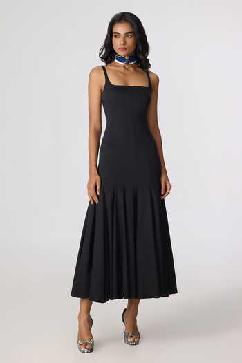 Saaksha & Kinni Enola Sleeveless Pleated Hem Dress 