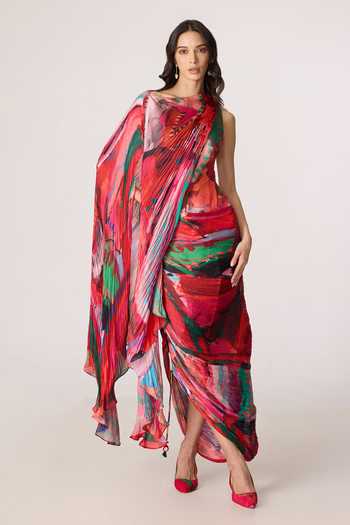 Saaksha & Kinni Valen Printed Asymmetric Dress 