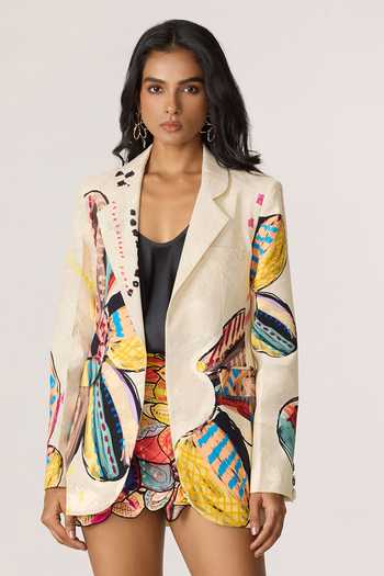 Saaksha & Kinni Rebekkah Printed Blazer 