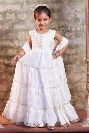 Chotibuti Cotton Anarkali & Dupatta Set 