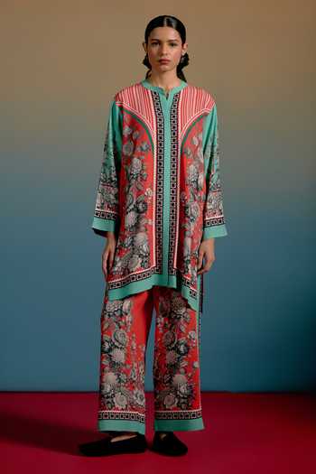 Shetab Kazmi Printed Cotton Kurta & Pant Set 