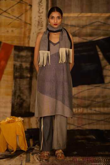 Banana Labs Striped Print Kurta Set 