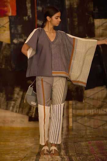 Banana Labs Striped Print Kaftan & Pant Set 