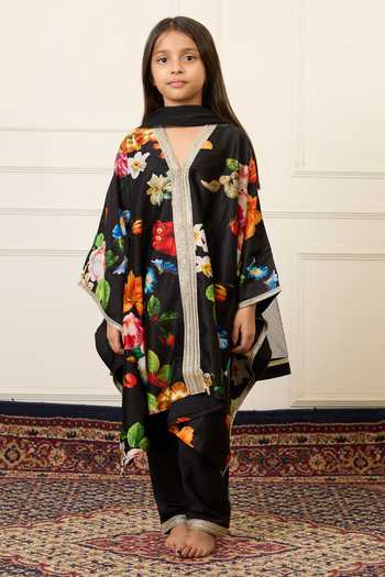 Mamma Plz Floral Print Kaftan Set 