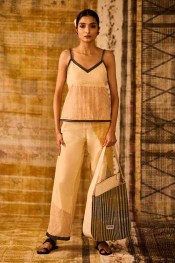 Banana Labs Striped Pattern Top & Pant Set 