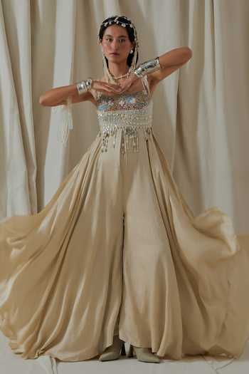 Aseem Kapoor Roohani Resham Work Jumpsuit 