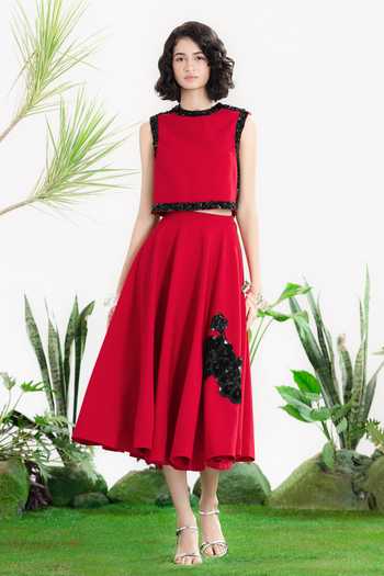 Siddhartha Bansal Vision Of Love Top & Skirt Set 