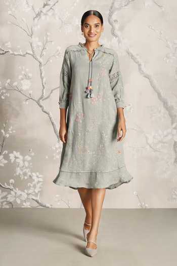Kaveri Walk in the Clouds Karma Floral Print Dress 