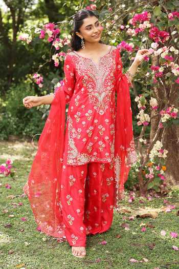 Summer By Priyanka Gupta Paisley Kurta Sharara Set 