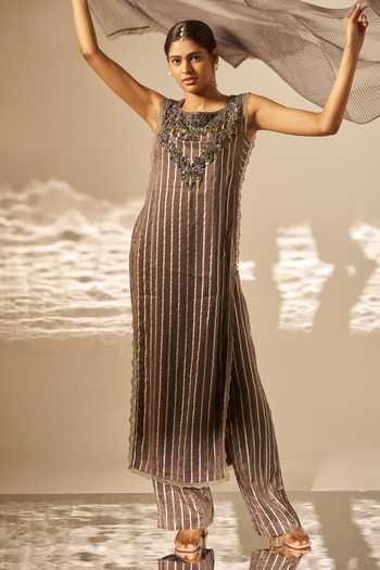 Rimple Agrawal Tejasvini Striped Kurta Set 