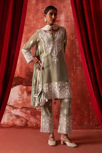 Studio Rang by Swati Phillauri Embroidered Kurta Set 