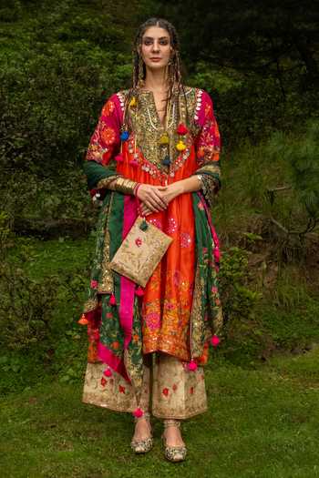 Studio Rang by Swati Gurez Gul Embroidered Kurta Set 