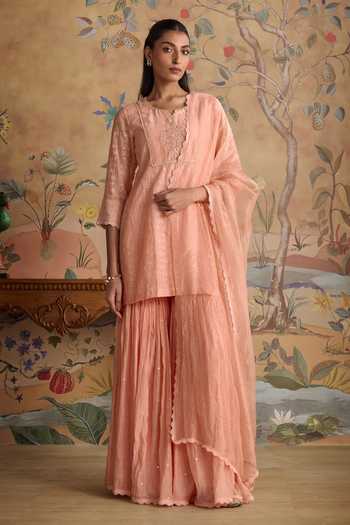 Kritika Dawar Ruh Embroidered Kurta & Gharara Set  
