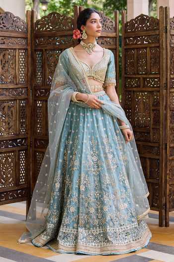 Cedar & Pine Ursula Embroidered Lehenga Set 